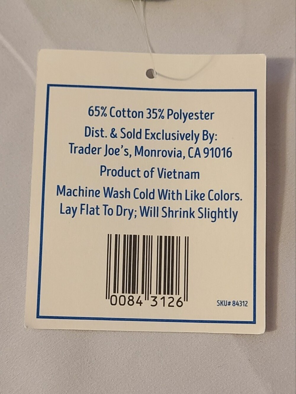 Trader Joe's Tan Striped Mini Canvas Tote Bag - Picture 6 of 9